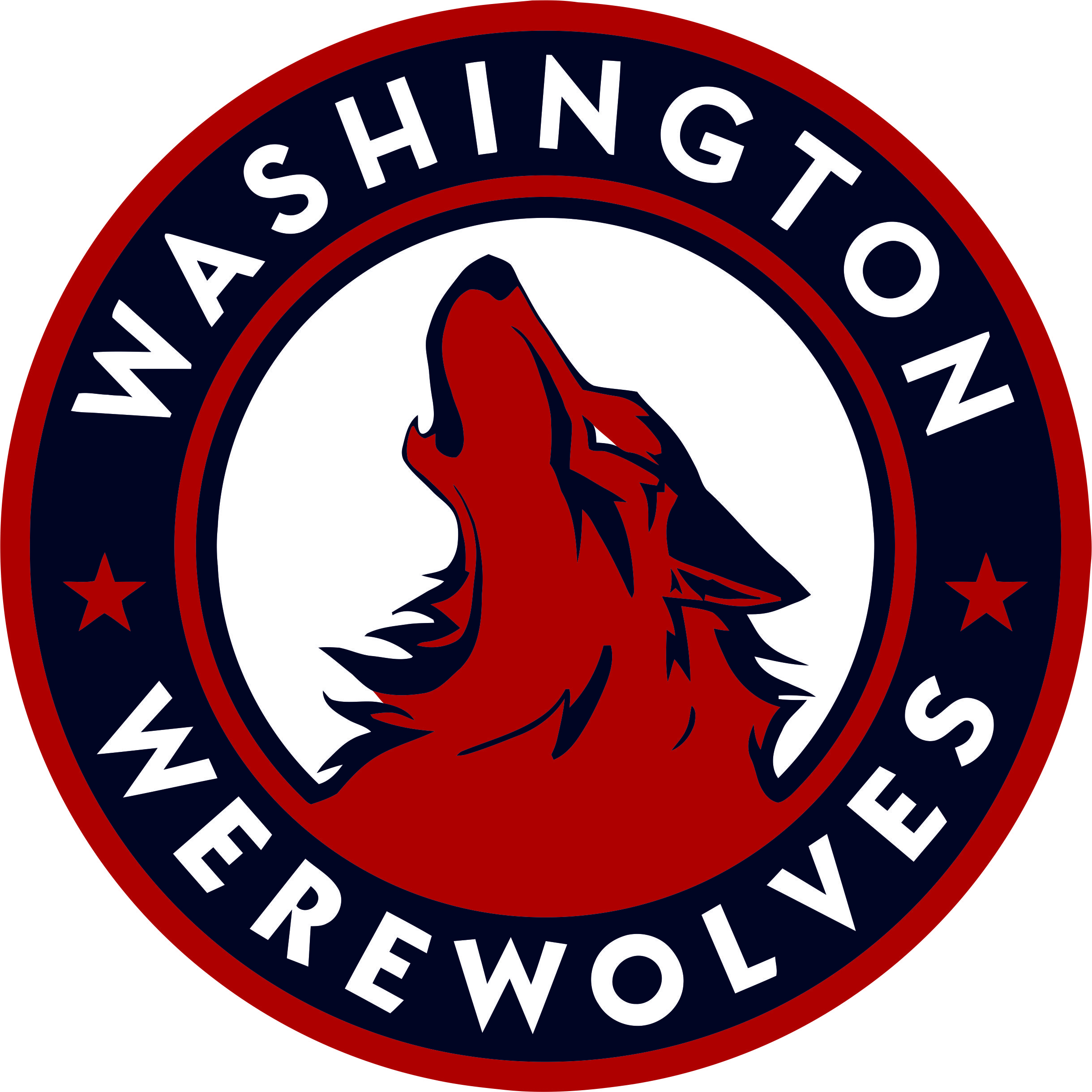 Washington Nationals Werewolves Logo fabric transfer